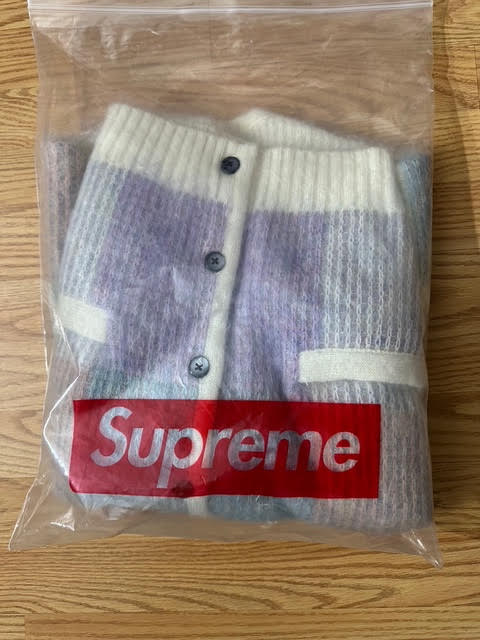 Supreme Brushed Checkerboard Cardigan