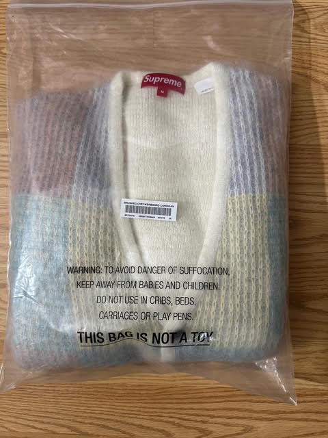 Supreme Brushed Checkerboard Cardigan