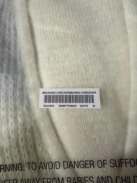 Supreme Brushed Checkerboard Cardigan