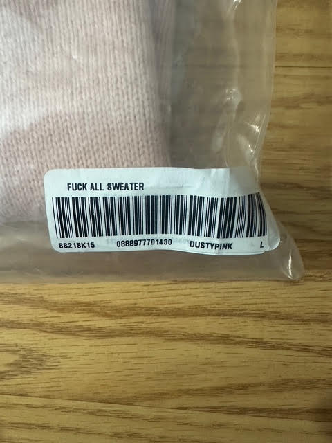 Supreme Fuck All Sweater