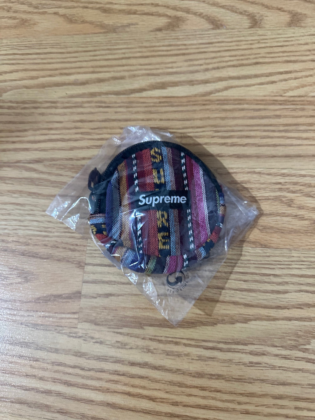 Supreme Woven Stripe Coin Pouch