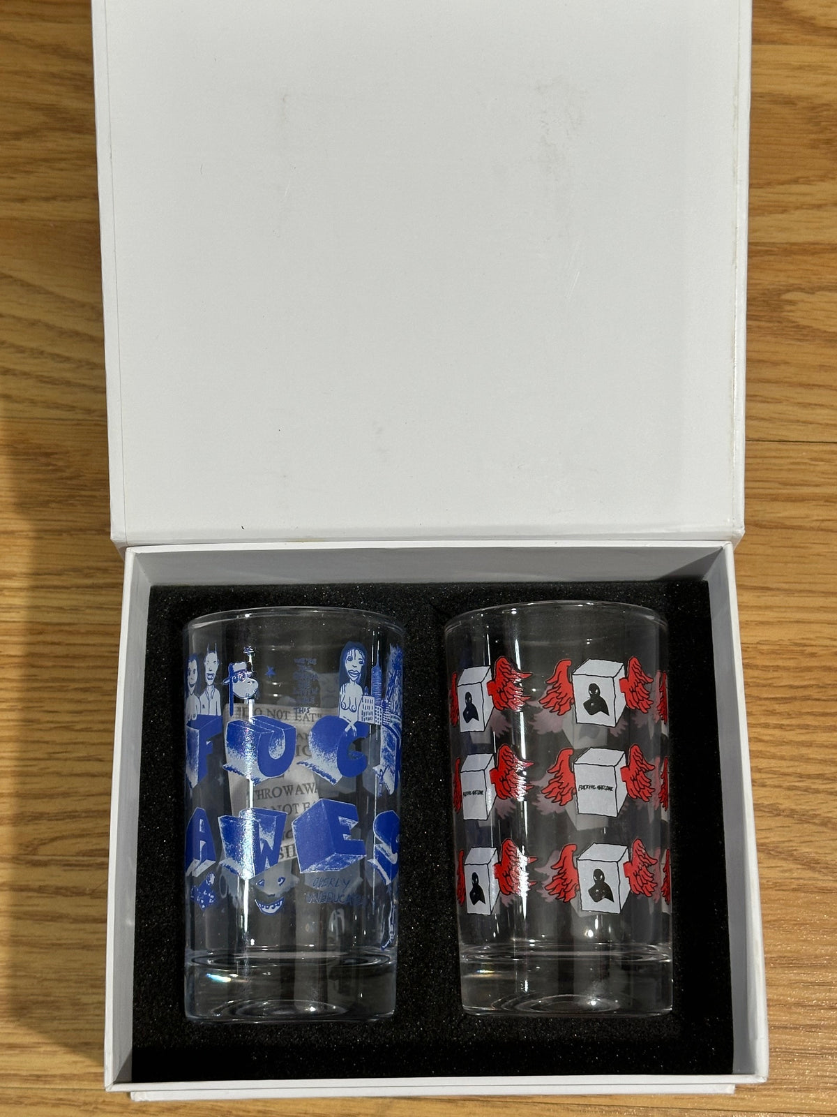 FUCKING AWESOME Glass Pair