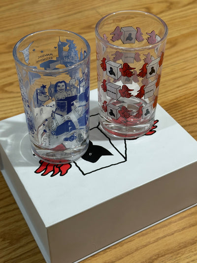 FUCKING AWESOME Glass Pair