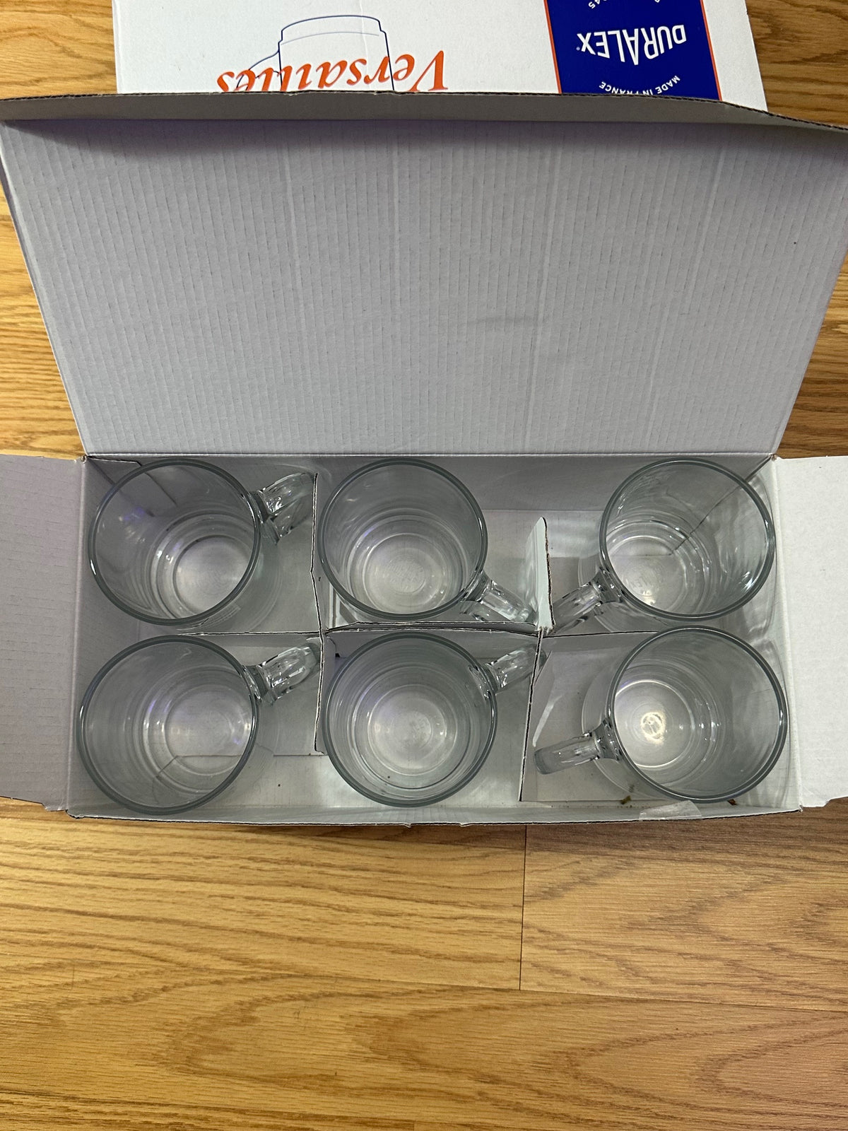 Supreme Duralex Glass Mugs, Set of 6