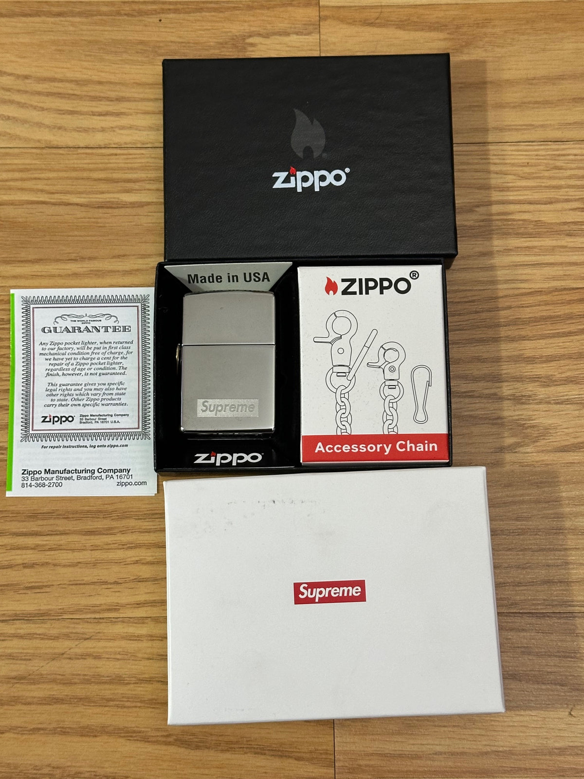 Supreme Zippo w/ Chain