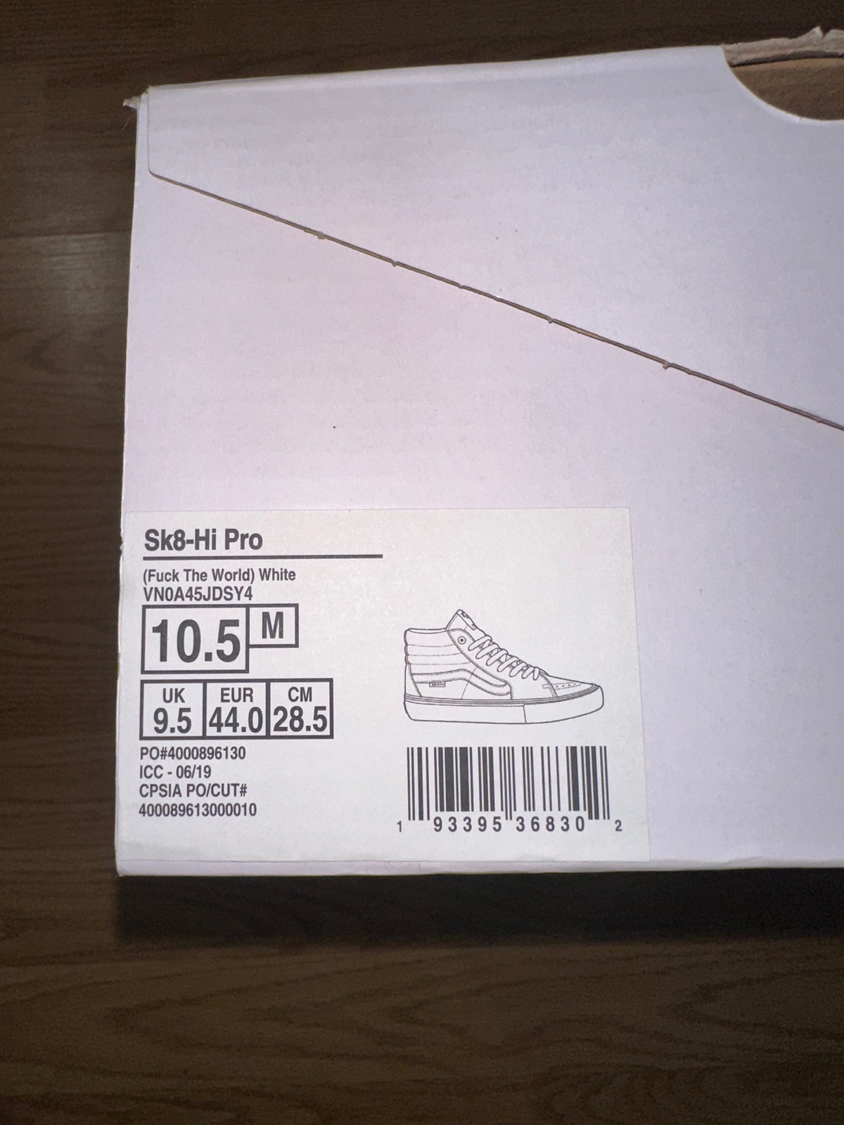 Supreme Vans Sk8 High Fuck The World