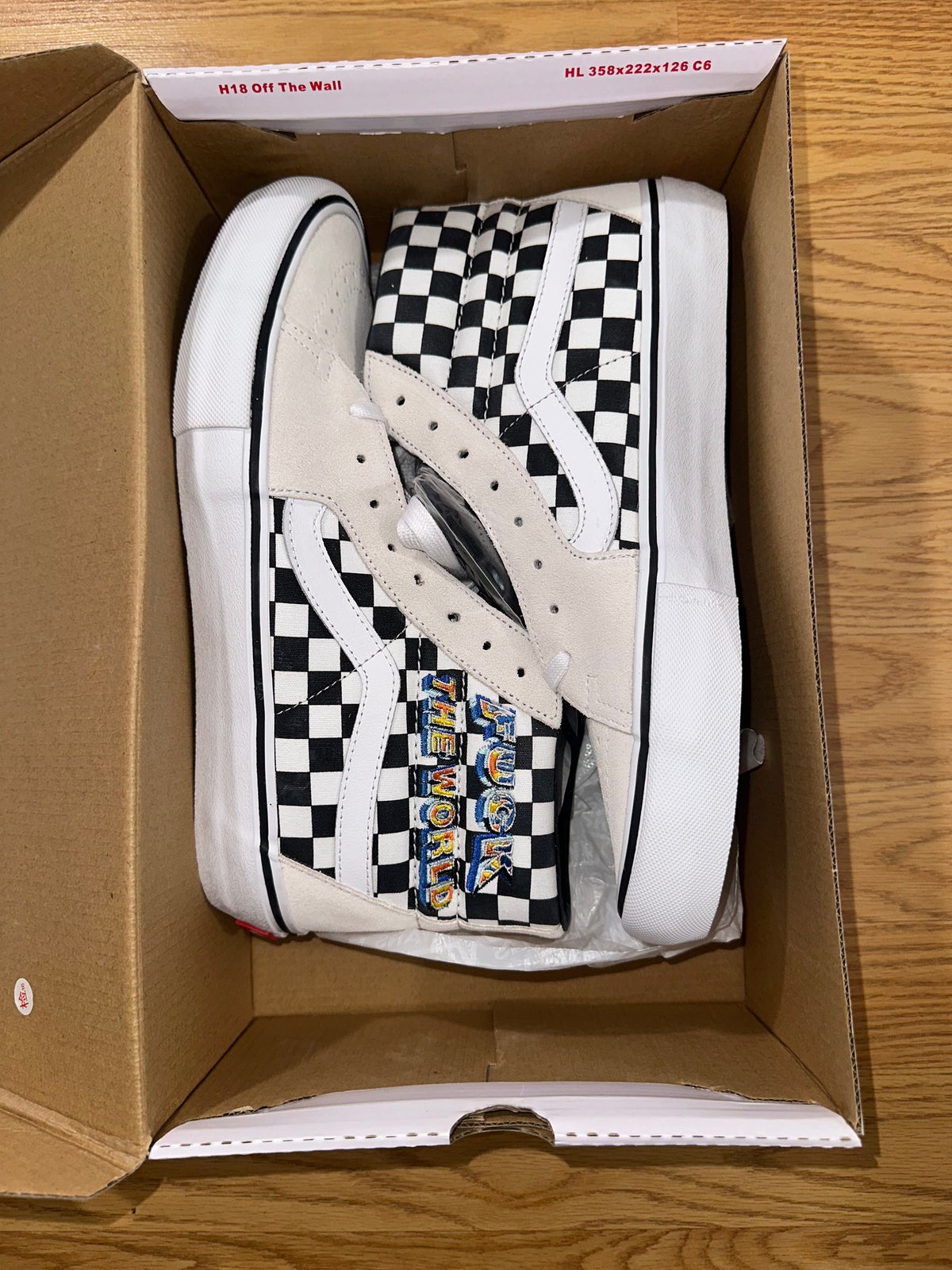 Supreme Vans Sk8 High Fuck The World