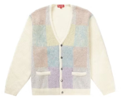 Supreme Brushed Checkerboard Cardigan